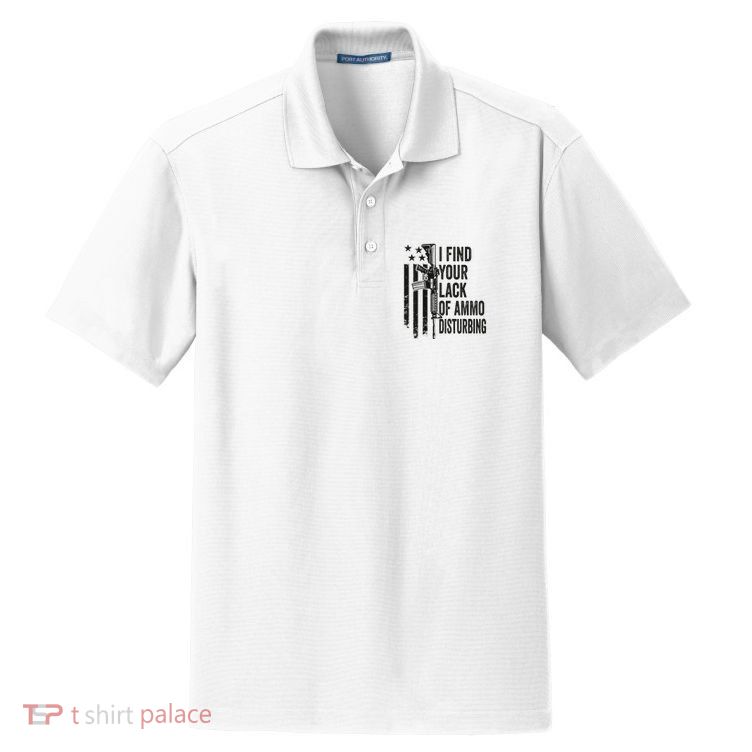 I Find Your Lack Of Ammo Disturbing Dry Zone Grid Polo