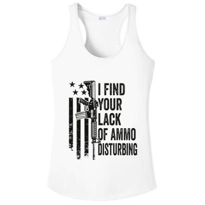 I Find Your Lack Of Ammo Disturbing Ladies PosiCharge Competitor Racerback Tank