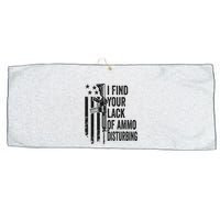 I Find Your Lack Of Ammo Disturbing Large Microfiber Waffle Golf Towel