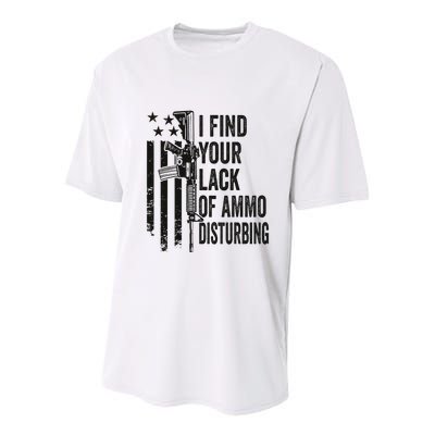 I Find Your Lack Of Ammo Disturbing Youth Performance Sprint T-Shirt