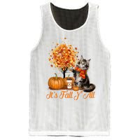 ItS Fall YAll Maine Coon Cat Halloween Hanksgiving Gift Mesh Reversible Basketball Jersey Tank