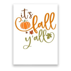 It's Fall Y'all Pumpkin Spice Retro Autumn Thanksgiving Poster