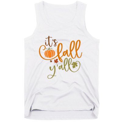 It's Fall Y'all Pumpkin Spice Retro Autumn Thanksgiving Tank Top