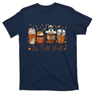 It’S Fall Y’All Japanese Chin Coffee Pumpkin Spice Autumn T-Shirt