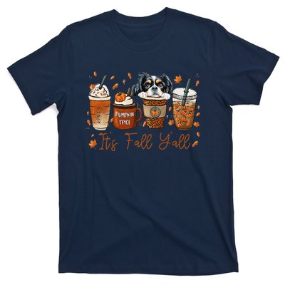 It’S Fall Y’All Japanese Chin Coffee Pumpkin Spice Autumn T-Shirt