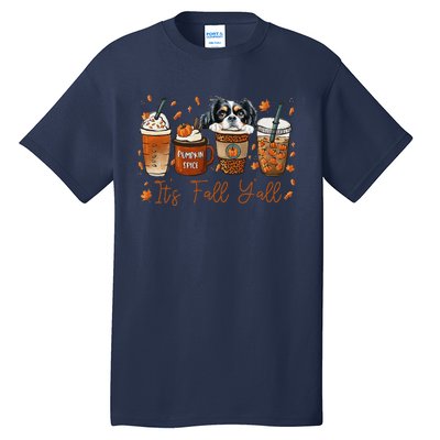 It’S Fall Y’All Japanese Chin Coffee Pumpkin Spice Autumn Tall T-Shirt