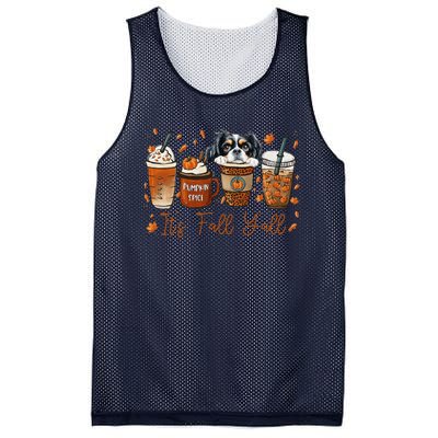 It’S Fall Y’All Japanese Chin Coffee Pumpkin Spice Autumn Mesh Reversible Basketball Jersey Tank