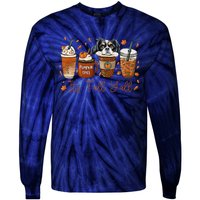 It’S Fall Y’All Japanese Chin Coffee Pumpkin Spice Autumn Tie-Dye Long Sleeve Shirt