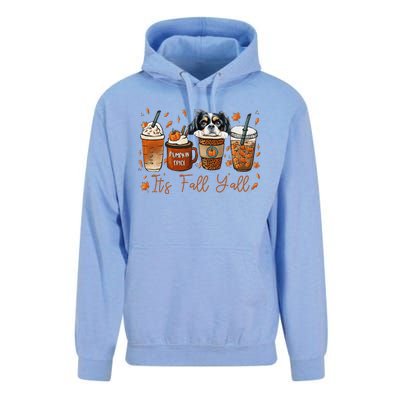 It’S Fall Y’All Japanese Chin Coffee Pumpkin Spice Autumn Unisex Surf Hoodie