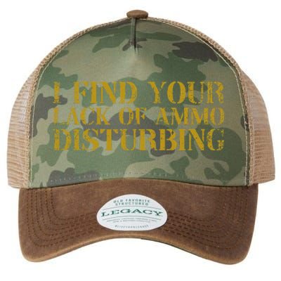 I Find Your Lack Of Ammo Disturbing Prepper Legacy Tie Dye Trucker Hat