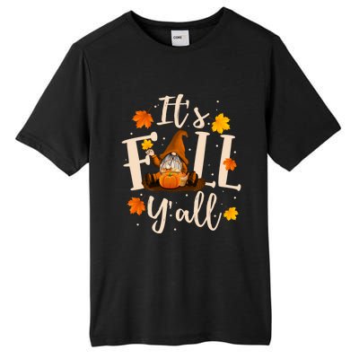 ItS Fall YAll Cute Gnomes Pumpkin Autumn Tree Fall Leaves Funny Gift Tall Fusion ChromaSoft Performance T-Shirt