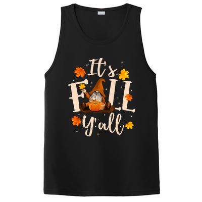 ItS Fall YAll Cute Gnomes Pumpkin Autumn Tree Fall Leaves Funny Gift PosiCharge Competitor Tank