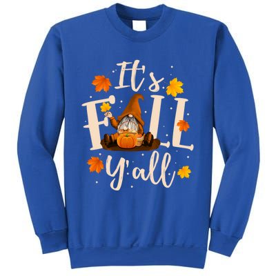 ItS Fall YAll Cute Gnomes Pumpkin Autumn Tree Fall Leaves Funny Gift Sweatshirt