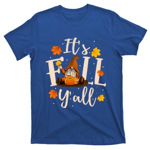 ItS Fall YAll Cute Gnomes Pumpkin Autumn Tree Fall Leaves Funny Gift T-Shirt