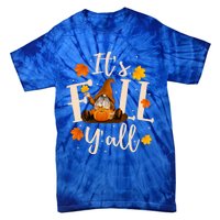 ItS Fall YAll Cute Gnomes Pumpkin Autumn Tree Fall Leaves Funny Gift Tie-Dye T-Shirt