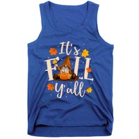 ItS Fall YAll Cute Gnomes Pumpkin Autumn Tree Fall Leaves Funny Gift Tank Top