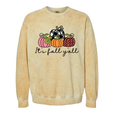 Its Fall Yall Colorblast Crewneck Sweatshirt