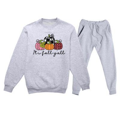 Its Fall Yall Premium Crewneck Sweatsuit Set