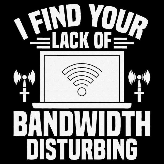 I Find Your Lack Of Bandwidth Disturbing. Network Admin Daily Commute Backpack