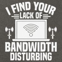 I Find Your Lack Of Bandwidth Disturbing. Network Admin Cotton Canvas Backpack