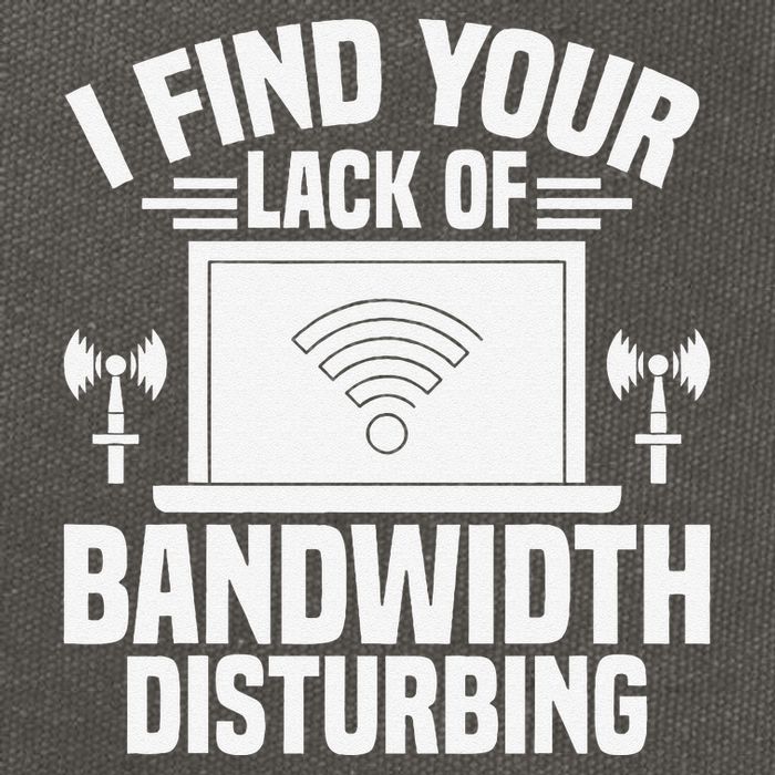 I Find Your Lack Of Bandwidth Disturbing. Network Admin Cotton Canvas Backpack
