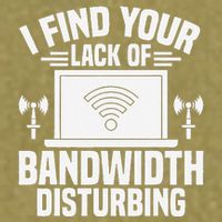I Find Your Lack Of Bandwidth Disturbing. Network Admin Garment-Dyed Women's Muscle Tee