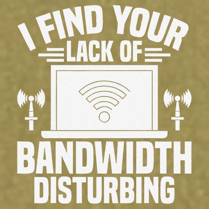 I Find Your Lack Of Bandwidth Disturbing. Network Admin Garment-Dyed Women's Muscle Tee