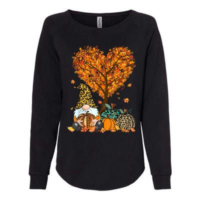 Its Fall Yall Cute Gnomes Pumpkin Autumn Tree Fall Leaves Womens California Wash Sweatshirt