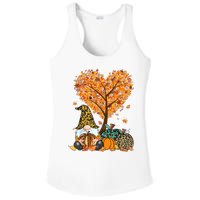 Its Fall Yall Cute Gnomes Pumpkin Autumn Tree Fall Leaves Ladies PosiCharge Competitor Racerback Tank