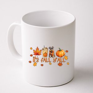 ItS Fall YAll Pumpkin Spice Latte Dog Miniature Schnauzer Funny Gift Coffee Mug