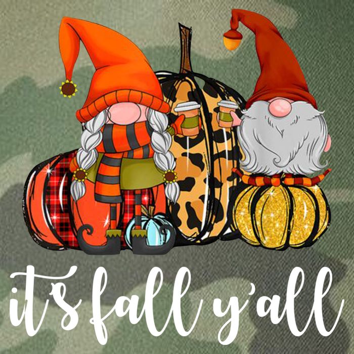It's Fall Y'all Autumn Leaves Gnomes Fall Funny Legacy Tie Dye Trucker Hat