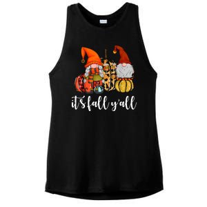 It's Fall Y'all Autumn Leaves Gnomes Fall Funny Ladies PosiCharge Tri-Blend Wicking Tank