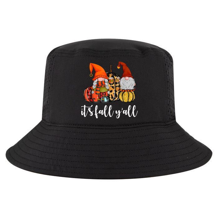 It's Fall Y'all Autumn Leaves Gnomes Fall Funny Cool Comfort Performance Bucket Hat