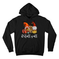 It's Fall Y'all Autumn Leaves Gnomes Fall Funny Hoodie