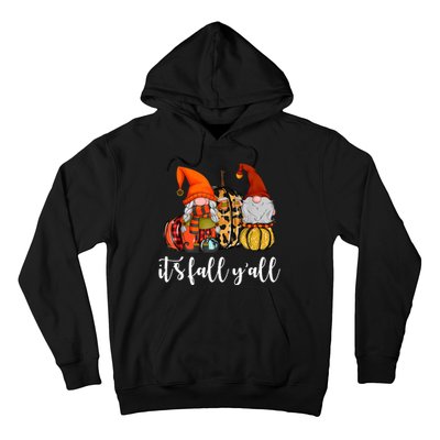 It's Fall Y'all Autumn Leaves Gnomes Fall Funny Hoodie