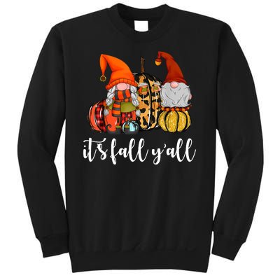 It's Fall Y'all Autumn Leaves Gnomes Fall Funny Sweatshirt