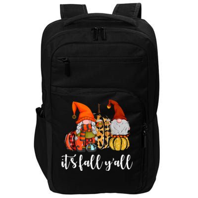 It's Fall Y'all Autumn Leaves Gnomes Fall Funny Impact Tech Backpack