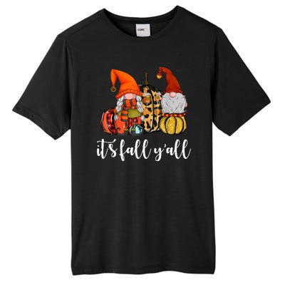 It's Fall Y'all Autumn Leaves Gnomes Fall Funny Tall Fusion ChromaSoft Performance T-Shirt