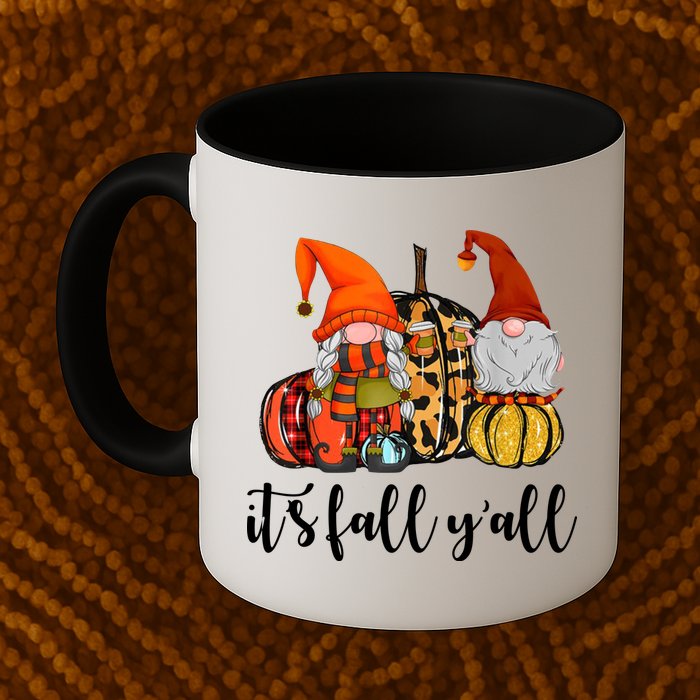 It's Fall Y'all Autumn Leaves Gnomes Fall Funny Mug