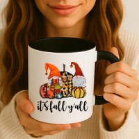 It's Fall Y'all Autumn Leaves Gnomes Fall Funny Mug