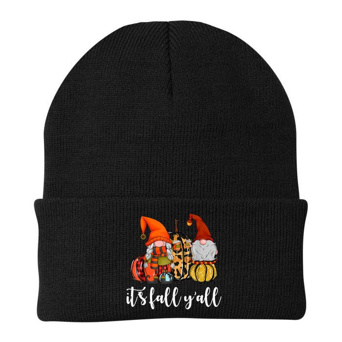 It's Fall Y'all Autumn Leaves Gnomes Fall Funny Beanie