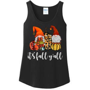 It's Fall Y'all Autumn Leaves Gnomes Fall Funny Ladies Essential Tank