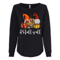 It's Fall Y'all Autumn Leaves Gnomes Fall Funny Womens California Wash Sweatshirt