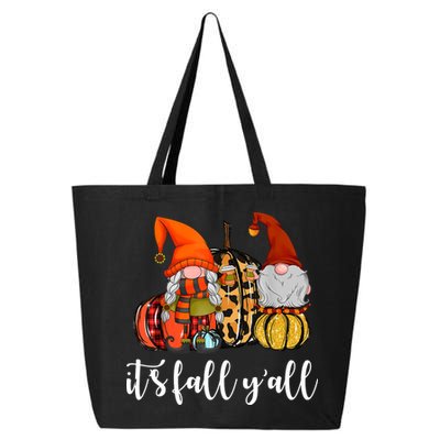 It's Fall Y'all Autumn Leaves Gnomes Fall Funny 25L Jumbo Tote