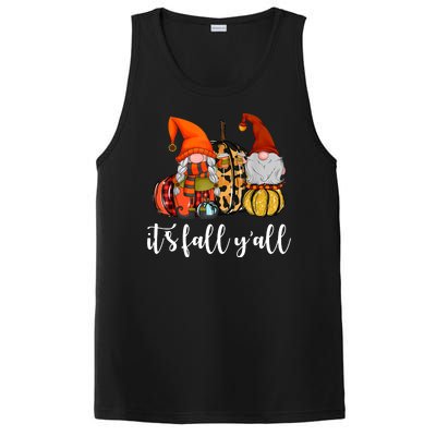 It's Fall Y'all Autumn Leaves Gnomes Fall Funny PosiCharge Competitor Tank