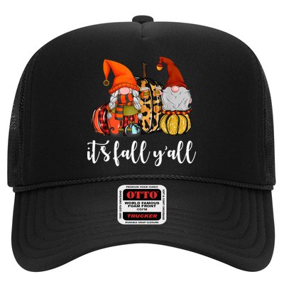 It's Fall Y'all Autumn Leaves Gnomes Fall Funny Trucker Hat