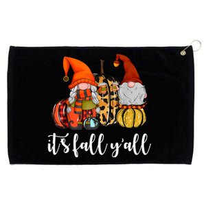 It's Fall Y'all Autumn Leaves Gnomes Fall Funny Grommeted Golf Towel