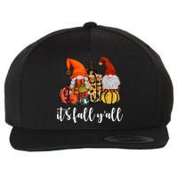 It's Fall Y'all Autumn Leaves Gnomes Fall Funny Wool Snapback Cap
