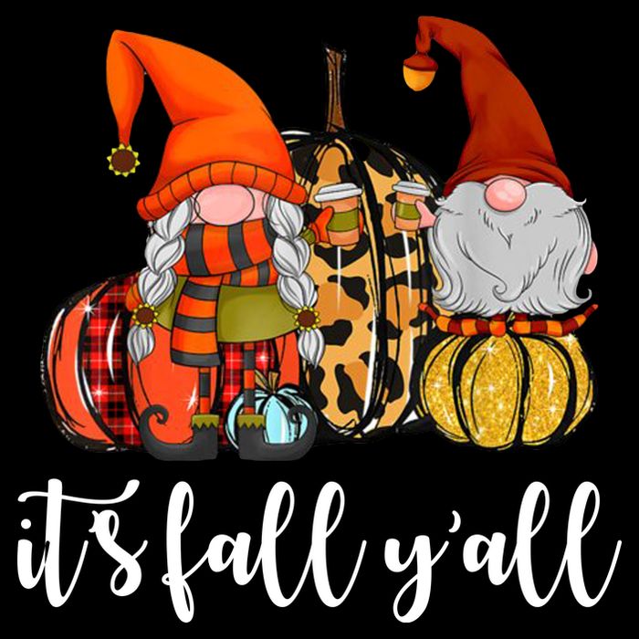 It's Fall Y'all Autumn Leaves Gnomes Fall Funny Wool Snapback Cap