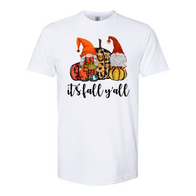 It's Fall Y'all Autumn Leaves Gnomes Fall Funny Softstyle CVC T-Shirt